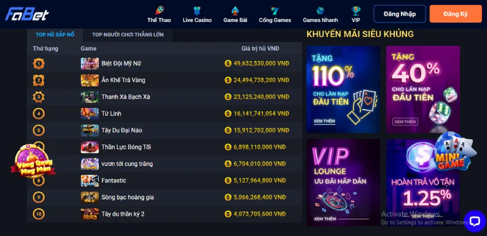 Game bài đổi thưởng win 789